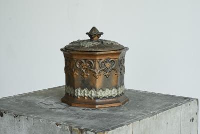 Antique Gothic Revival Style Lidded Tobacco Pot 19th Century