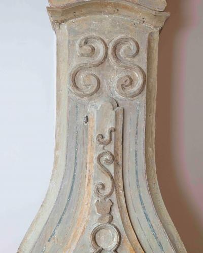 Antique Gustavian Longcase Clock Hand Carved Pine Sweden 1820
