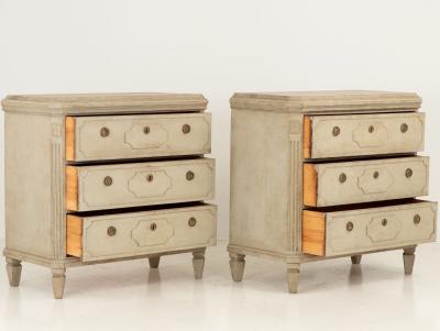 Antique Gustavian Style Chests of Drawers a Pair