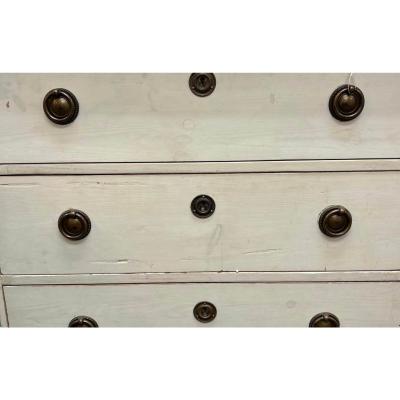 Antique Gustavian Style Swedish Empire Chest of Drawers Commode