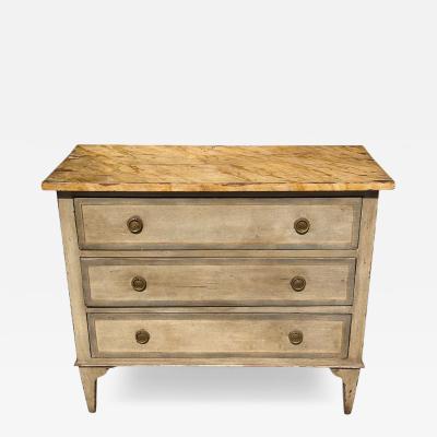 Antique Gustavian Style Swedish Empire Commode Chest of Drawers