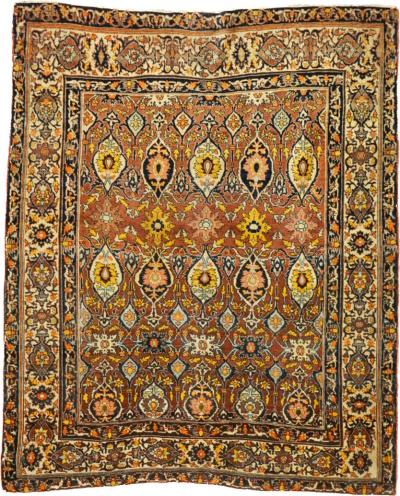 Antique Haji Jalili Tabriz Rug 4 6 x 5 6 