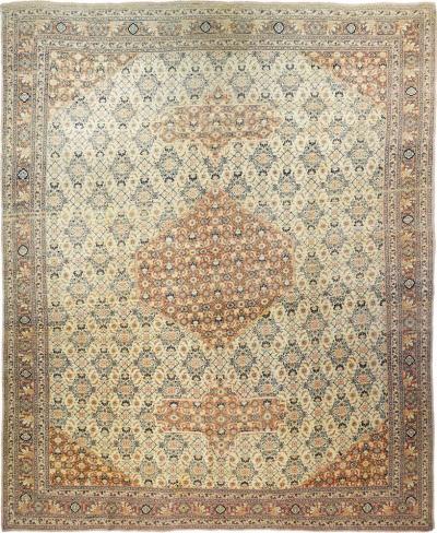 Antique Haji Jalili Tabriz Rug 8 10 x 11 5 