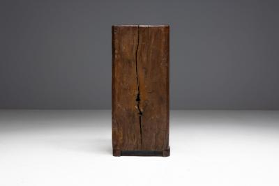 Antique Hand Carved Rustic Wood Cabinet Italy 19th Century