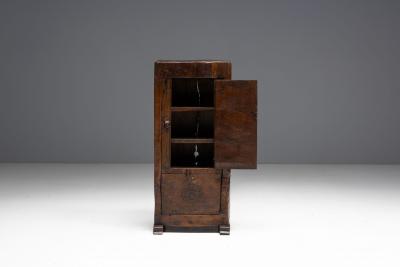 Antique Hand Carved Rustic Wood Cabinet Italy 19th Century