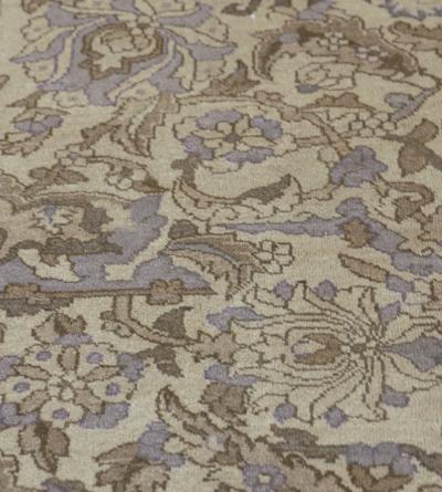 Antique Handwoven Wool Agra Rug