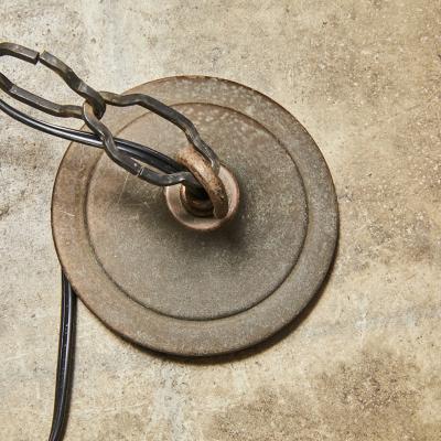 Antique Hanging Light with Faceted Jewels