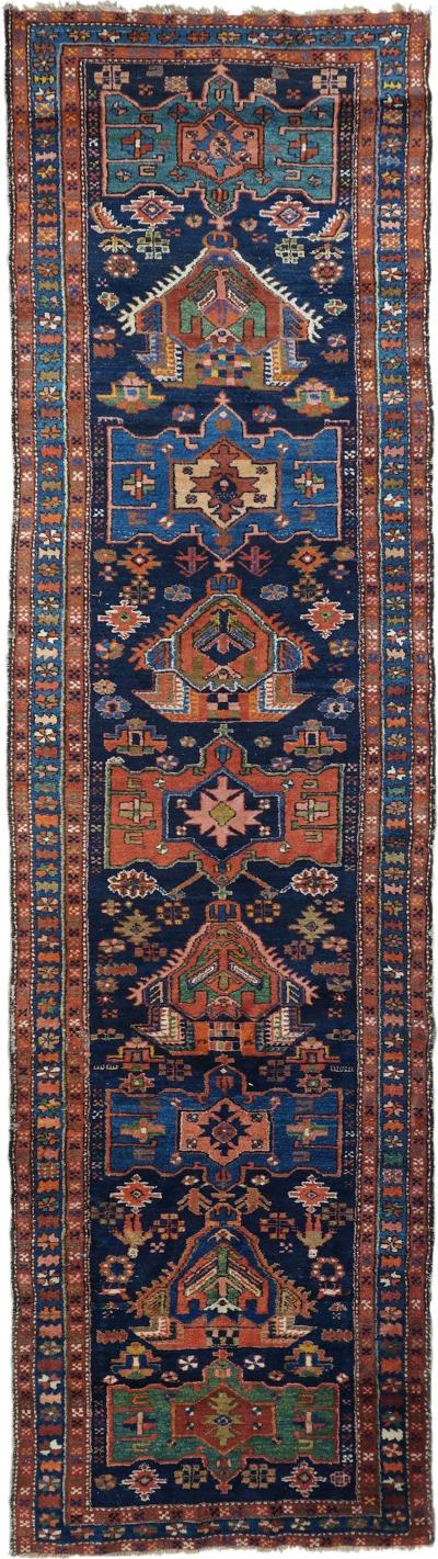 Antique Heriz Rug 3 10 x 13 6 