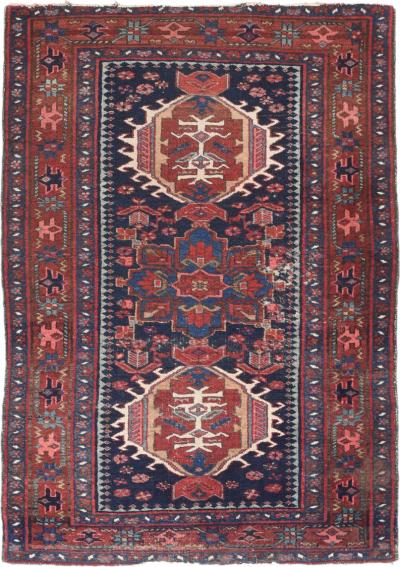 Antique Heriz Rug 30 x 50