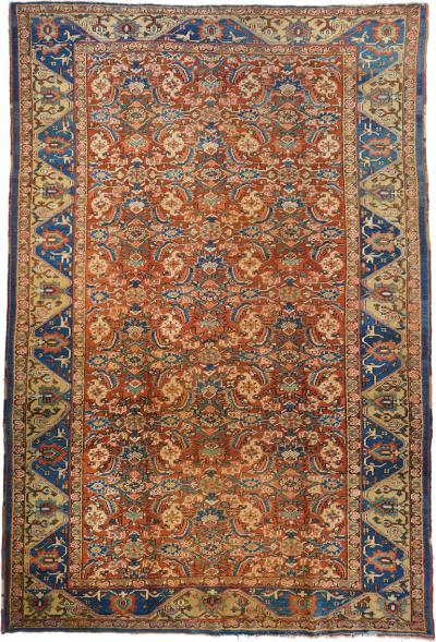 Antique Heriz Rug 77 x 118
