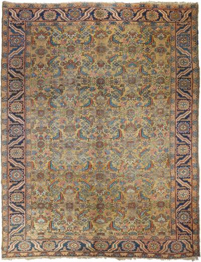 Antique Heriz Rug 9 0 x 11 2 