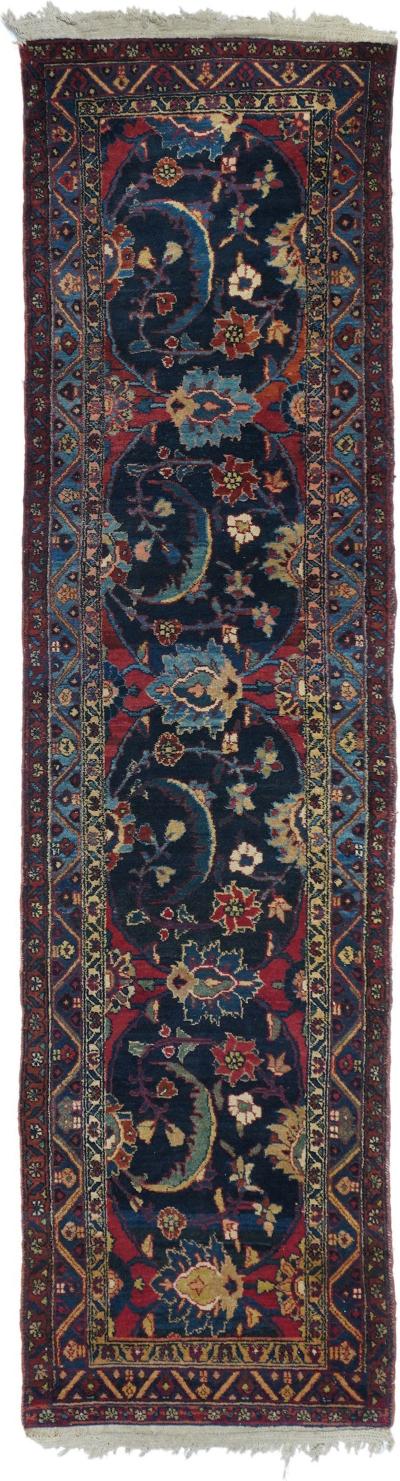 Antique Heriz Runner 2 9 x 10 9 