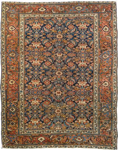 Antique Heriz Serapi Rug 4 9 x 6 0 
