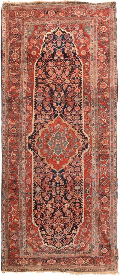 Antique Heriz Serapi Rug 50 x 116