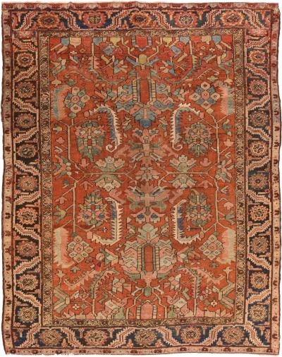 Antique Heriz Serapi Rug 8 7 x 10 10 