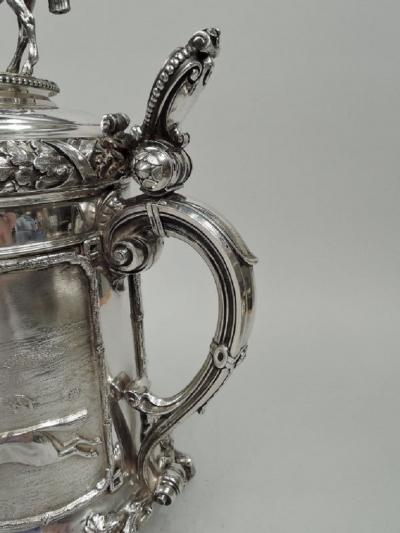 Antique Horse Race Tankard with German Imperial Association