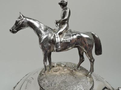 Antique Horse Race Tankard with German Imperial Association