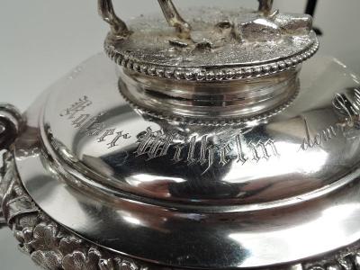 Antique Horse Race Tankard with German Imperial Association