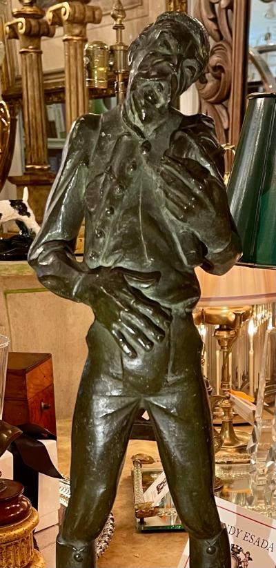 Antique Hungarian Bronze Sculpture by Kerenyi