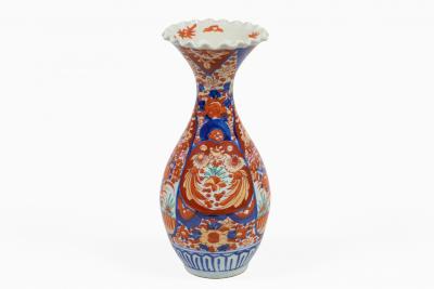 Antique Imari Baluster Shaped Vase