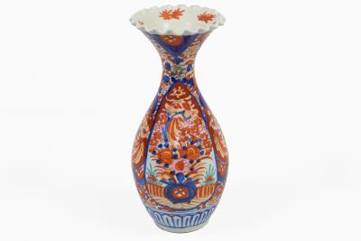Antique Imari Baluster Shaped Vase