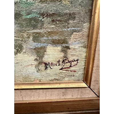 Antique Impressionist Oil Painting