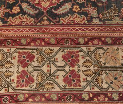 Antique Indian Amritsar Handmade Wool Rug