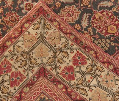 Antique Indian Amritsar Handmade Wool Rug