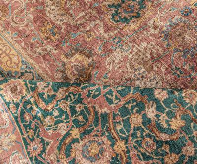 Antique Indian Handmade Wool Carpet