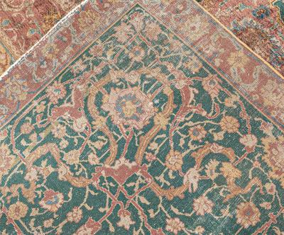 Antique Indian Handmade Wool Carpet