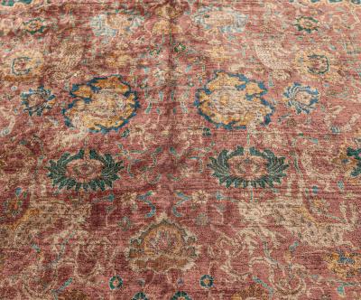 Antique Indian Handmade Wool Carpet