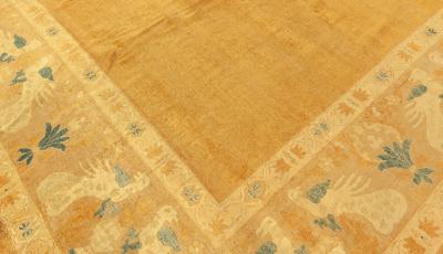 Antique Indian Lahore Hand Knotted Wool Rug
