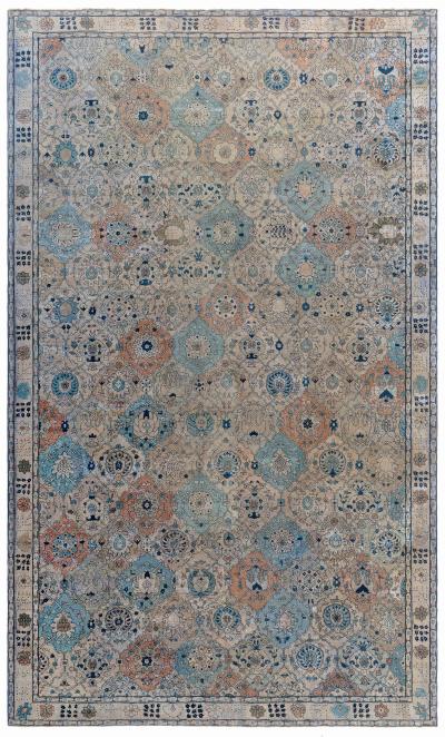 Antique Indian Rug Size Adjusted 