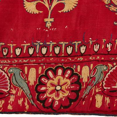 Antique Indian embroidered dress band