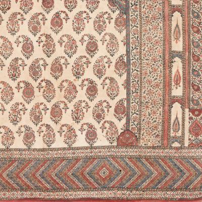 Antique Iranian Kalamkari prayer mat