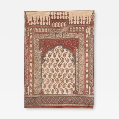 Antique Iranian Kalamkari prayer mat