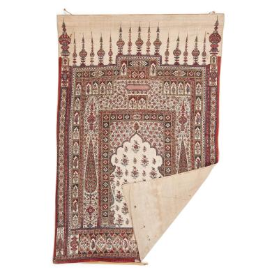Antique Iranian Qalamkar prayer mat