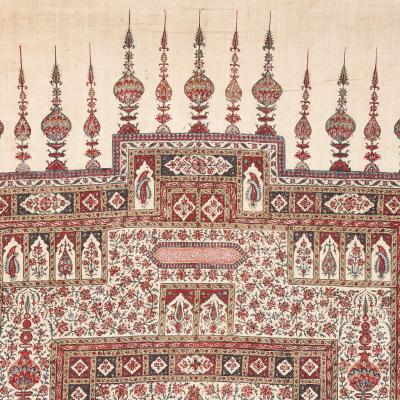 Antique Iranian Qalamkar prayer mat