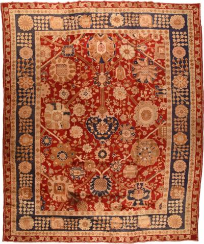 Antique Irish Donegal Rug 13 6 x 16 6 