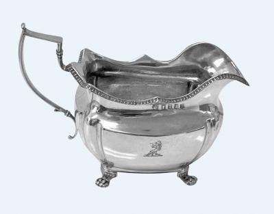 Antique Irish Georgian Sterling Silver Jug Dublin 1814 Richard Sawyer 
