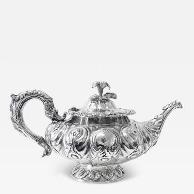 Antique Irish Silver Teapot Dublin 1835 Patrick Laughlin