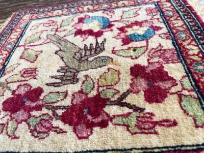 Antique Isfahan Ahmad Rug Very unusual
