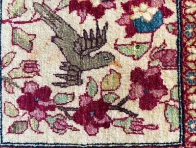 Antique Isfahan Ahmad Rug Very unusual
