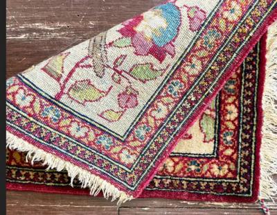 Antique Isfahan Ahmad Rug Very unusual