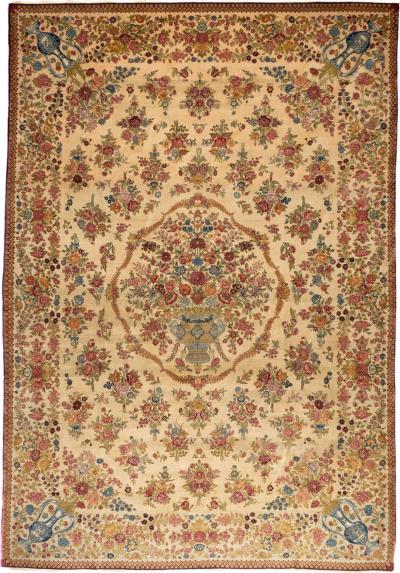 Antique Isfahan Rug 7 10 x 11 7 