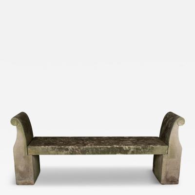 Antique Italian Cast Stone Bench