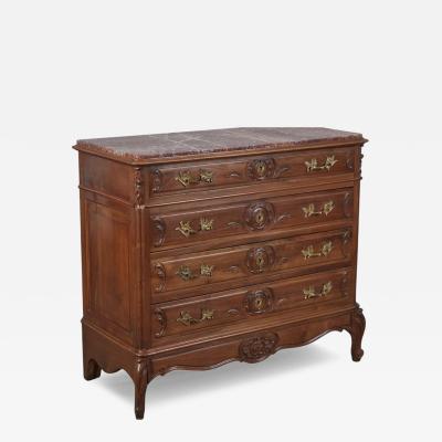 Antique Italian Gilt Bronze Mounted Walnut Commode