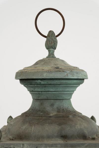 Antique Italian Glass Paneled Lantern