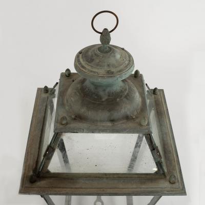 Antique Italian Glass Paneled Lantern