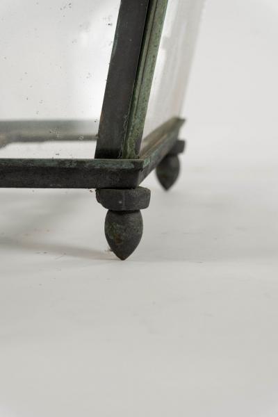 Antique Italian Glass Paneled Lantern